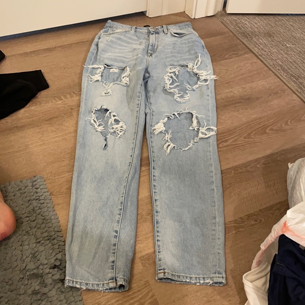 BDG mom high rise distressed jeans